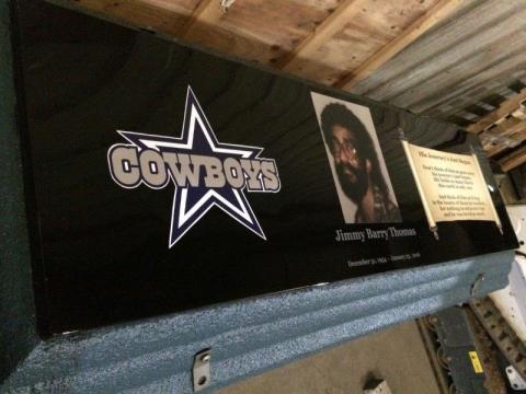 Dallas Cowboys and Poem Life's Reflections with Custom Photo, Name and Dates