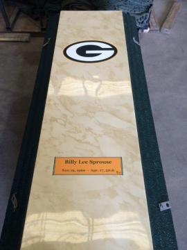Greenbay Packers Life's Reflections with Name and Dates